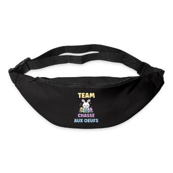 chasse aux oeufs - Sac banane - noir - Devant