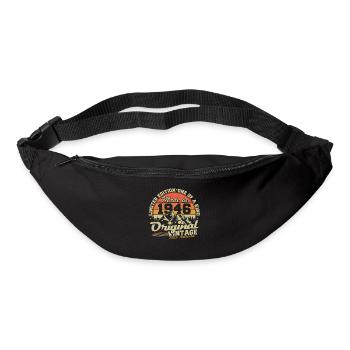 Original 1946 Vintage jahrgang GeburtstagGeschenk - Gürteltasche - Schwarz - Vorne