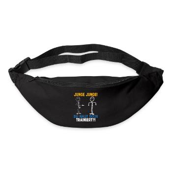 Fitness JUNGE JUNGE DU HASTDOCH TRAINIERT LUSTIG - Gürteltasche - Schwarz - Vorne
