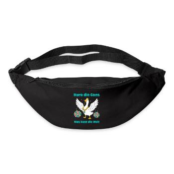 Disco Gans: Hura die Gans, was kost die Welt! - Gürteltasche - Schwarz - Vorne
