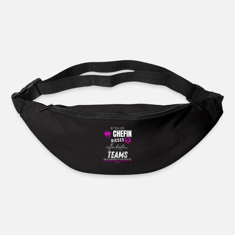 Stolze Chefin allerbestes Team Chefin Geschenke - Bum bag - black