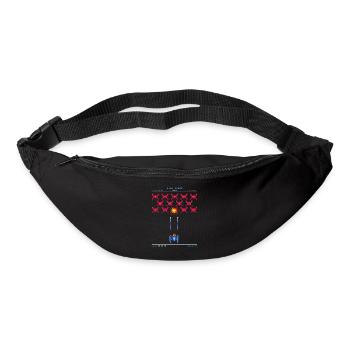 Retro Arcade 80er Pixel Alien Gamer Vintage - Gürteltasche - Schwarz - Vorne