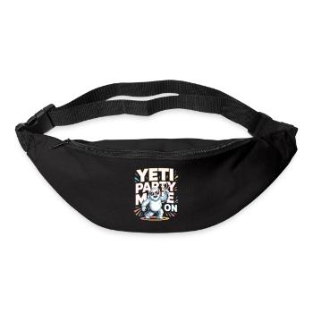 Mode Yeti Party – Monstre de fête drôle - Sac banane - noir - Devant
