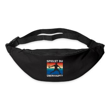 Padel Sport SPIELST DU ÜBERHAUPT Retro Lustig - Gürteltasche - Schwarz - Vorne