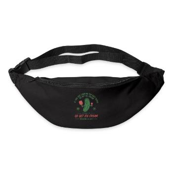 Pickleball-Lustiger Spieler Hol Sahne - Gürteltasche - Schwarz - Vorne
