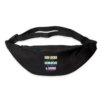Ich lecke schlucke sauge. - Gürteltasche - Schwarz - Vorne