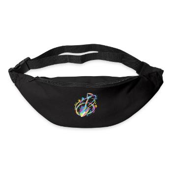 Color explosion garden shovel illustration - Bum bag - black - Front