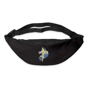 Uppsala Schweden Provinz Landkarte Souvenir - Gürteltasche - Schwarz - Vorne