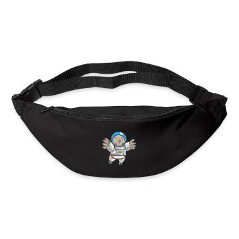 Astronaute Taupe Espace - Sac banane - noir - Devant