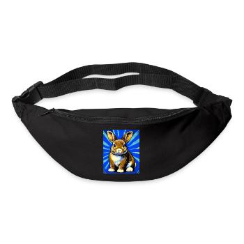 Kaninchen - Gürteltasche - Schwarz - Vorne