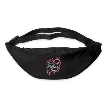 First Mothers Day 2026 Shirt Gift Mom Baby Ge - Bum bag - black - Front