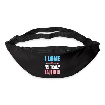 LGBTQ-Pride-Monat – Ich liebe meine trans Tochter - Gürteltasche - Schwarz - Vorne