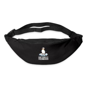  Ganz Dünnes Eis Freundchen Lustiger Pinguin - Gürteltasche - Schwarz - Vorne