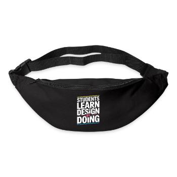 Les étudiants éducateurs en design apprennent le design graphique - Sac banane - noir - Devant