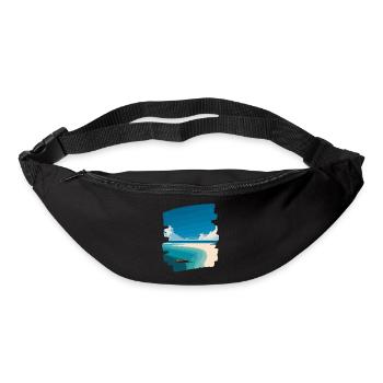 Beach Sea Palm Trees - Bum bag - black - Front