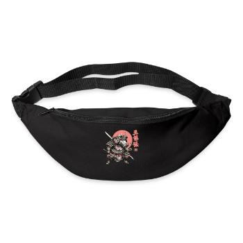 Boar Samurai under Crimson Sun - Bum bag - black - Front