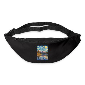 Let Volcano Night Poster California - Bum bag - black - Front