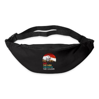 Dad The Man The Myth The Legend Funny Gift - Bum bag - black - Front