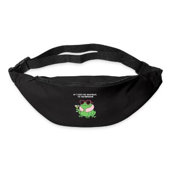 Peaceful Frog Martini - Bum bag - black - Front