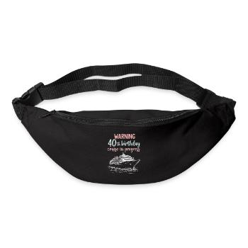 40th Birthday Cruise Warning Gift - Bum bag - black - Front