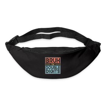 Bruh Ich Bin Doppelte Ziffern - Gürteltasche - Schwarz - Vorne