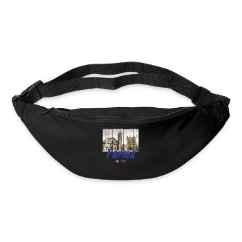 Parma Emilia-Romagna in Italien Vintage Souvenir - Gürteltasche - Schwarz - Vorne