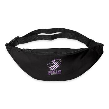 Purple for Military Kids - Bum bag - black - Front