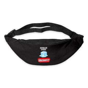 Aktueller Status Überhitzt T-Shirt Sommer - Gürteltasche - Schwarz - Vorne