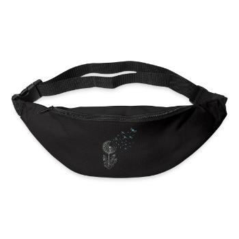 Pusteblume mit Libellen - Gürteltasche - Schwarz - Vorne