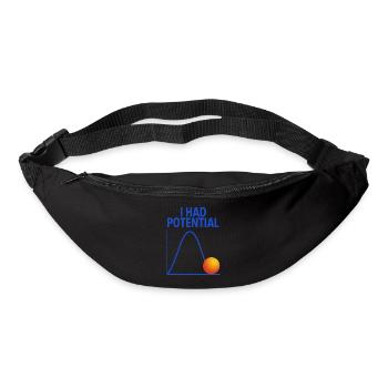 J’ai eu la blague sur un physicien graphique potentiel - Sac banane - noir - Devant