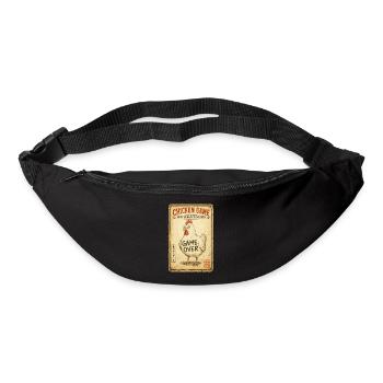 Chicken Game, Feiglingsspiel, Lustiges Huhn - Gürteltasche - Schwarz - Vorne