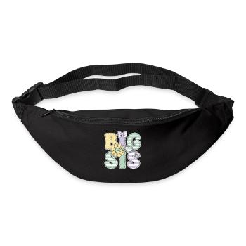 Geschlechterenthüllung Big Sis Babyparty Big Sister - Gürteltasche - Schwarz - Vorne