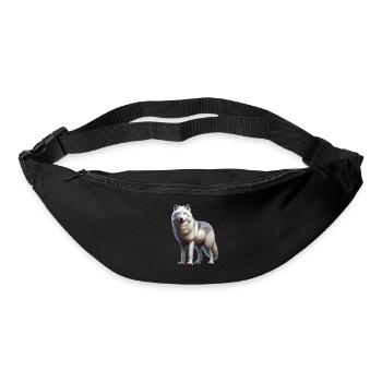 Arctic wolf - Bum bag - black - Front