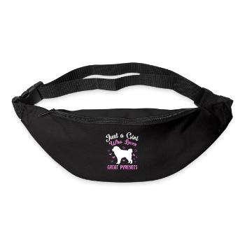 Chien des Pyrénées - Sac banane - noir - Devant