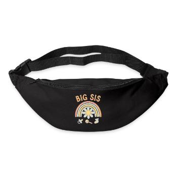 Geschlechterenthüllung Big Sis Babyparty Big Sister Team - Gürteltasche - Schwarz - Vorne