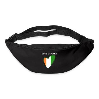 Ivory Coast Pride Cote D'Ivoire Heritage Elephant - Sac banane - noir - Devant