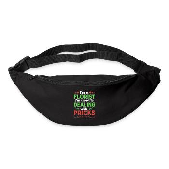 Floristik Florist Blumenhändler Blumenstrauß - Gürteltasche - Schwarz - Vorne