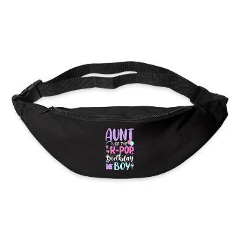 Tante du garçon anniversaire de la K-Pop - Sac banane - noir - Devant