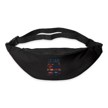 Helsinki Finland Cityscape With Cathedral And Tram - Bum bag - black - Front