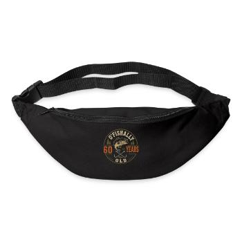 Offiziell 60 Jahre | Humor Geburtstagsangeln - Gürteltasche - Schwarz - Vorne