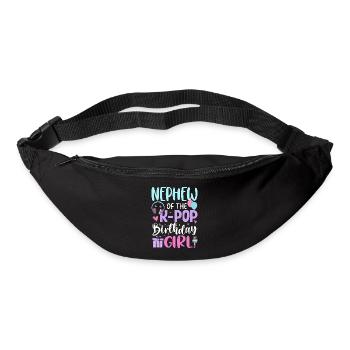 Neveu de la fille d’anniversaire K-Pop - Sac banane - noir - Devant