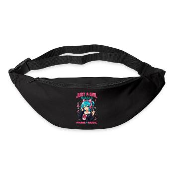 Anime et musique Chibi - Sac banane - noir - Devant
