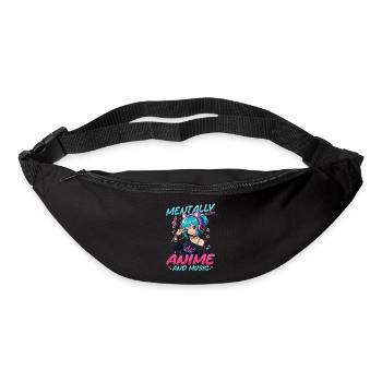 Anime et musique Chibi - Sac banane - noir - Devant
