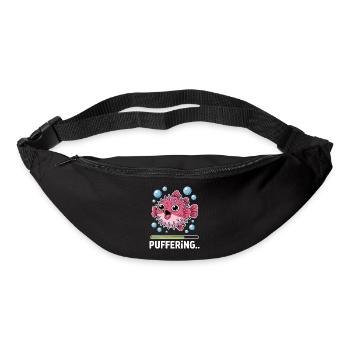 Puffer Fish Sayings Funny Puffer Fish Gift - Bum bag - black - Front