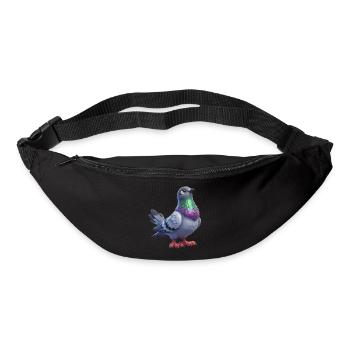 Farbenfrohes Taubenthema - Gürteltasche - Schwarz - Vorne