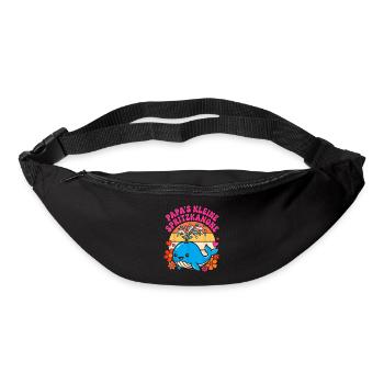 Kleiner Spritzkannon-Wal im Retro-Look - Bum bag - black - Front