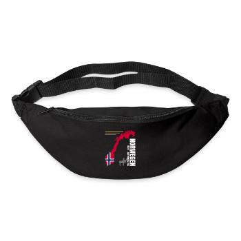 Norwegen Auswandern - Gürteltasche - Schwarz - Vorne