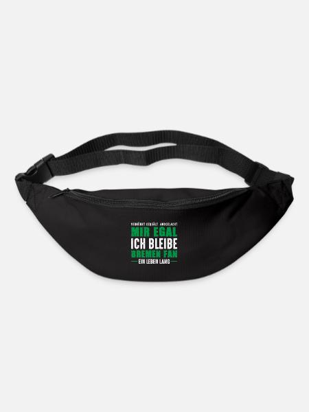 Bremen Fan Ein Leben Lang Bremer Spruch Nordlicht - Gürteltasche - Schwarz