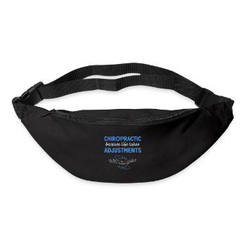 Physiotherapie Physiotherapeut Chiropraktik Chiro - Gürteltasche - Schwarz - Vorne