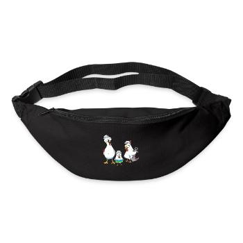 Hühner Matrosen Anker Schwimmring Ahoi Seemann - Gürteltasche - Schwarz - Vorne